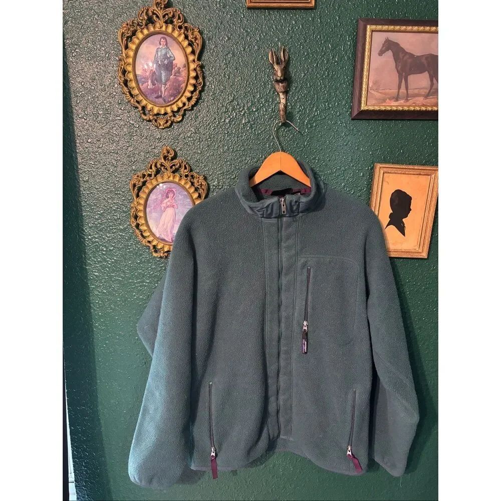 VTG 90’s Patagonia Deep Pile PEF Fleece Full Zip Pocket Made In USA Jacket XL